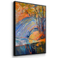 Cadmium Winter Solstice I - Floater Framed Canvas Set