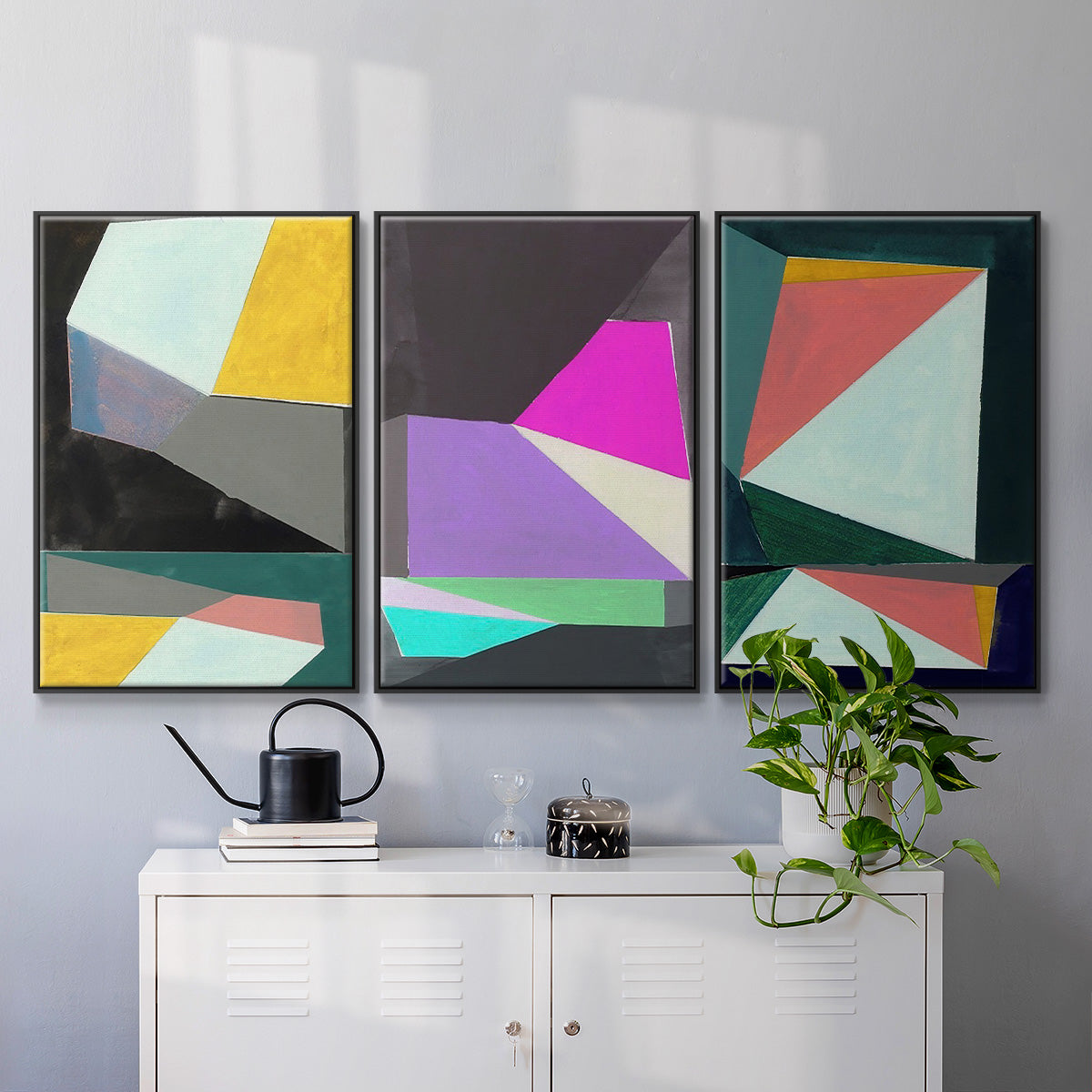 Chop I - Floater Framed Canvas Set