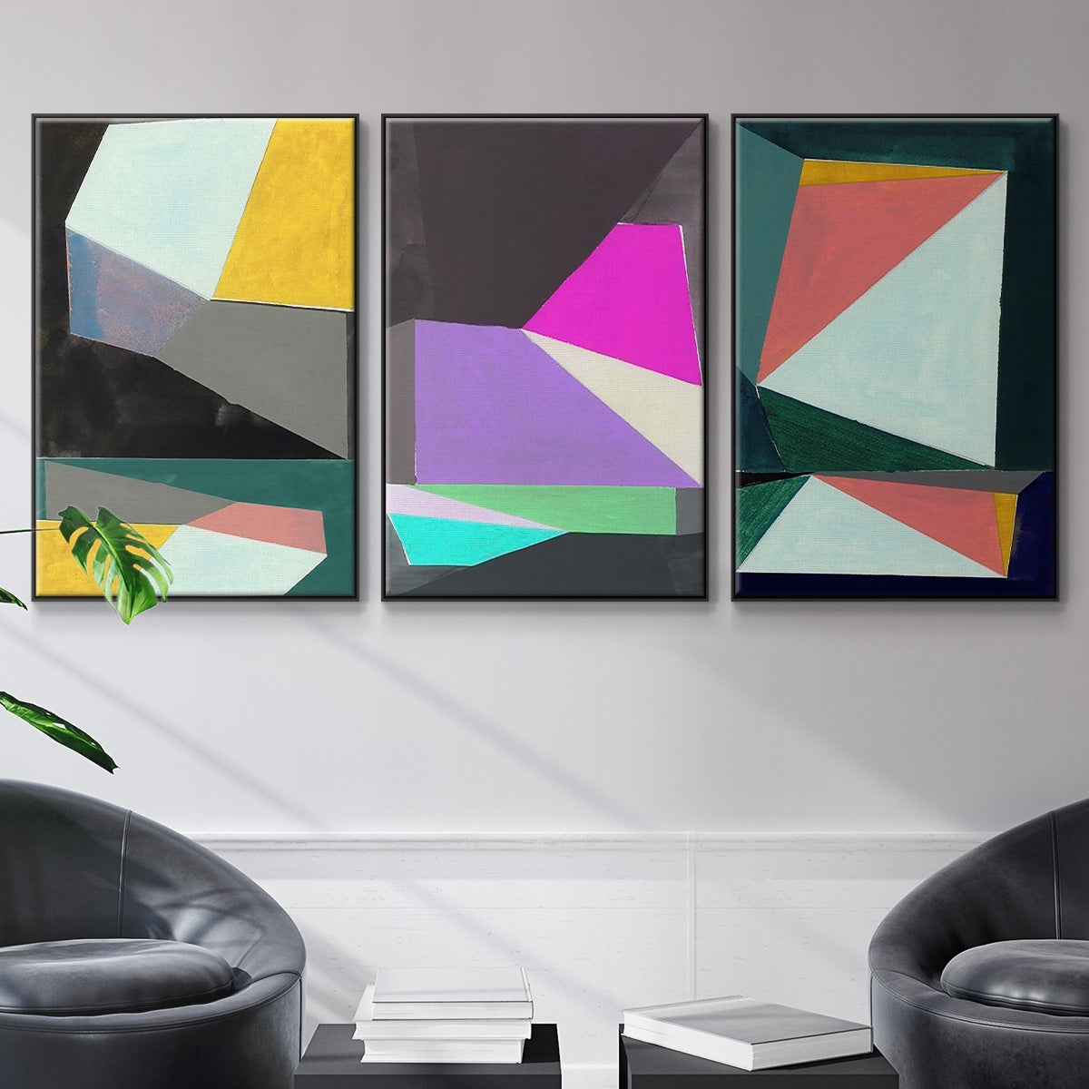 Chop I - Floater Framed Canvas Set