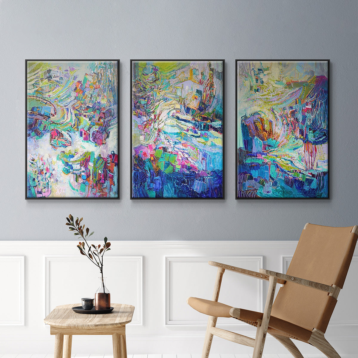 Gathering up the Goddess I - Floater Framed Canvas Set
