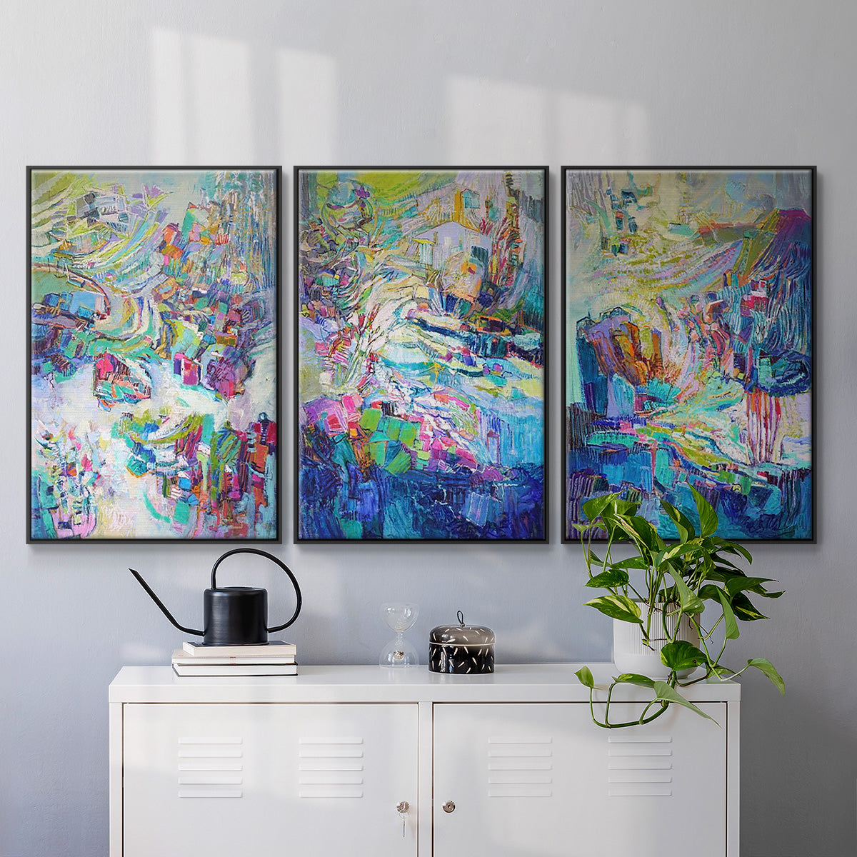 Gathering up the Goddess I - Floater Framed Canvas Set