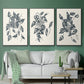 Growing Leaves IV - Floater Framed Canvas Set