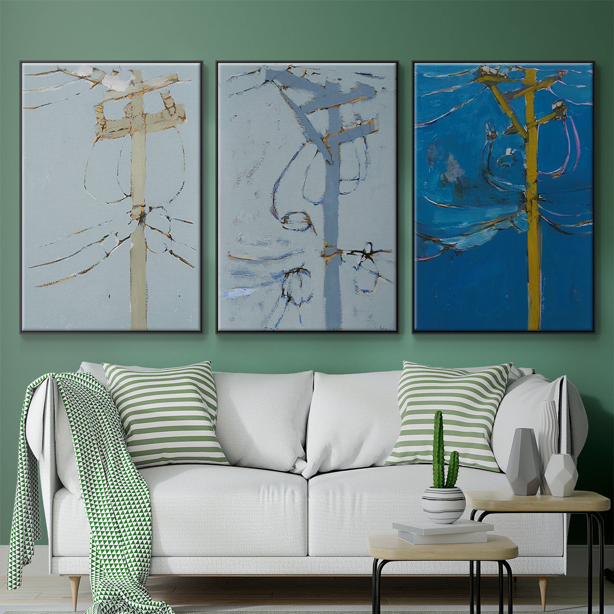 Wires IV - Floater Framed Canvas Set
