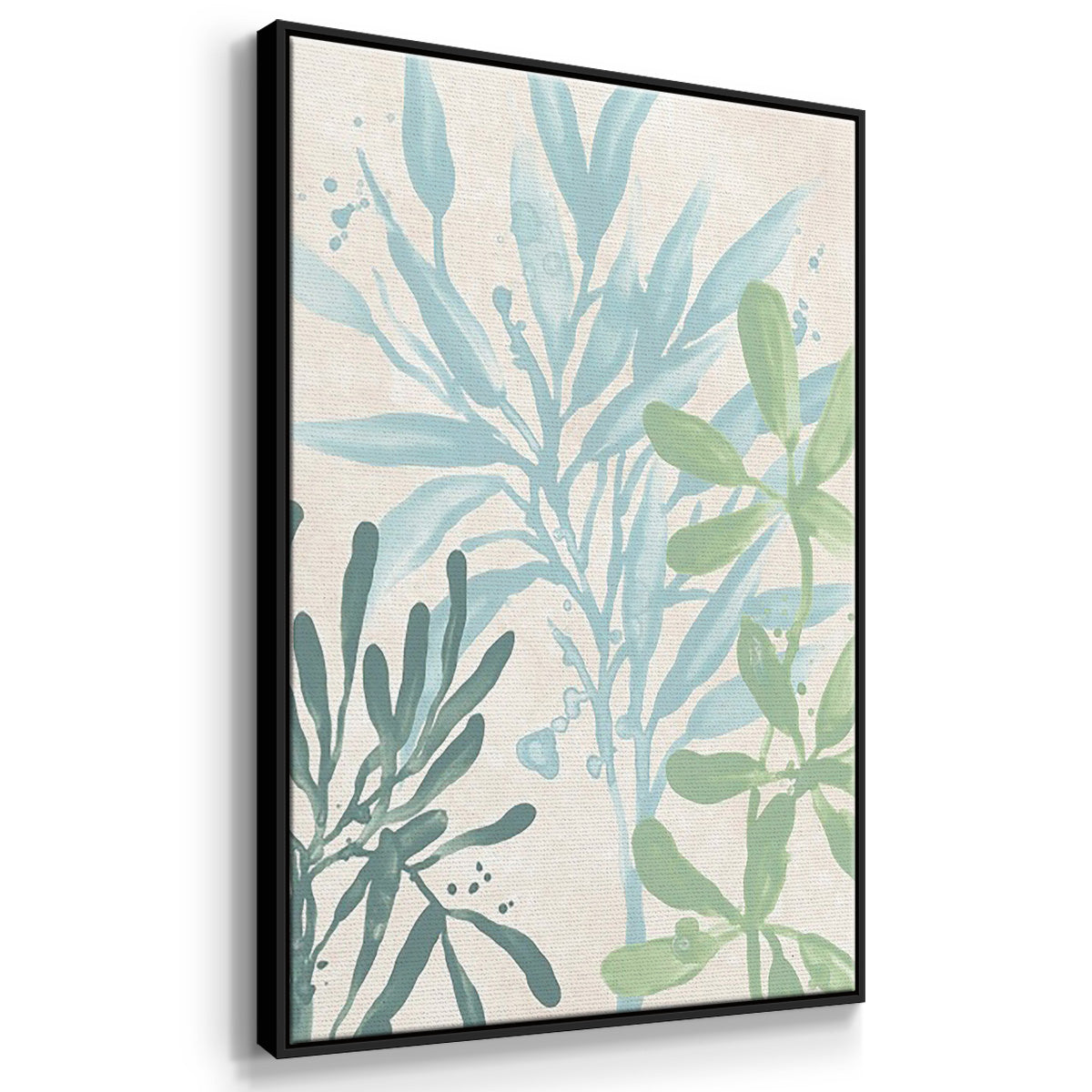 Swaying Seagrass I - Floater Framed Canvas Set