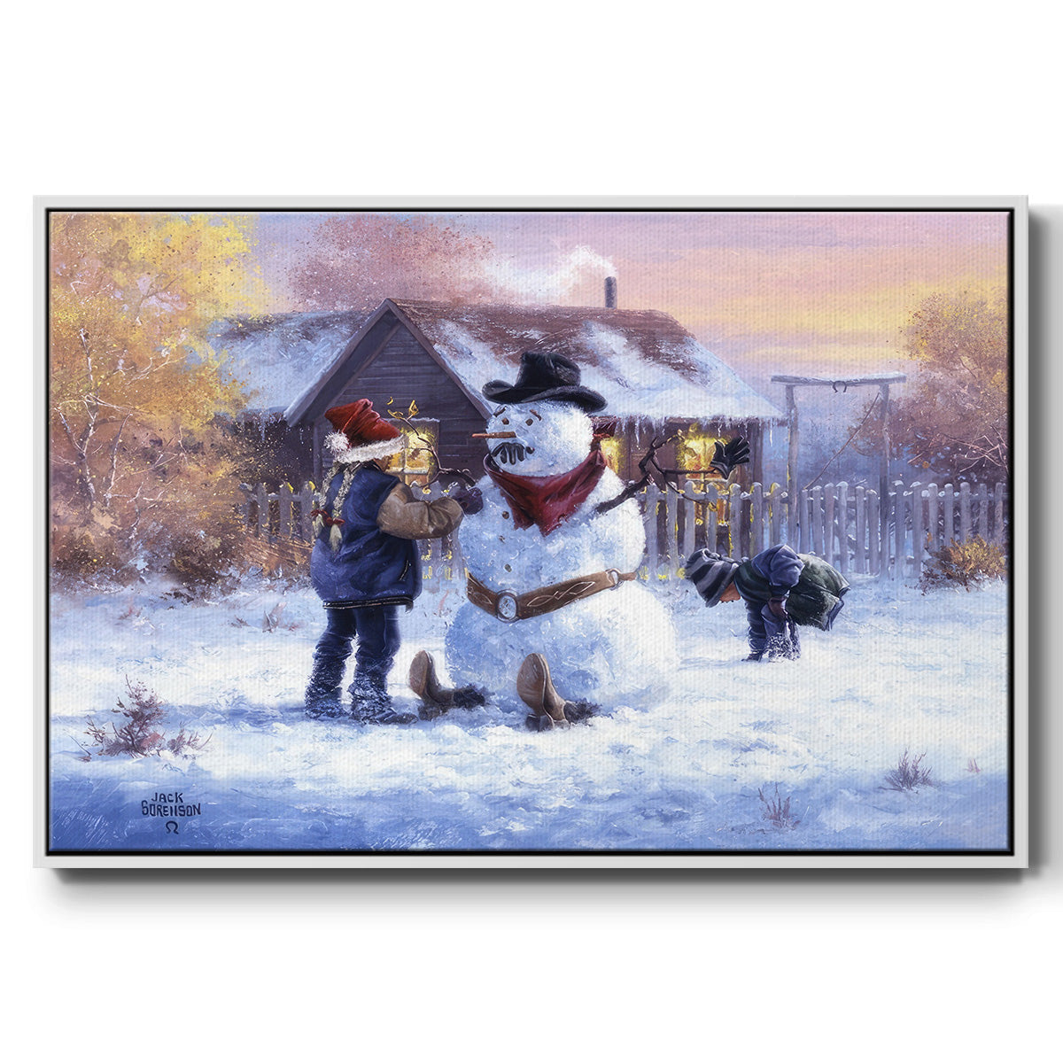 Gonna Be in Trouble - Floater Framed Canvas Print