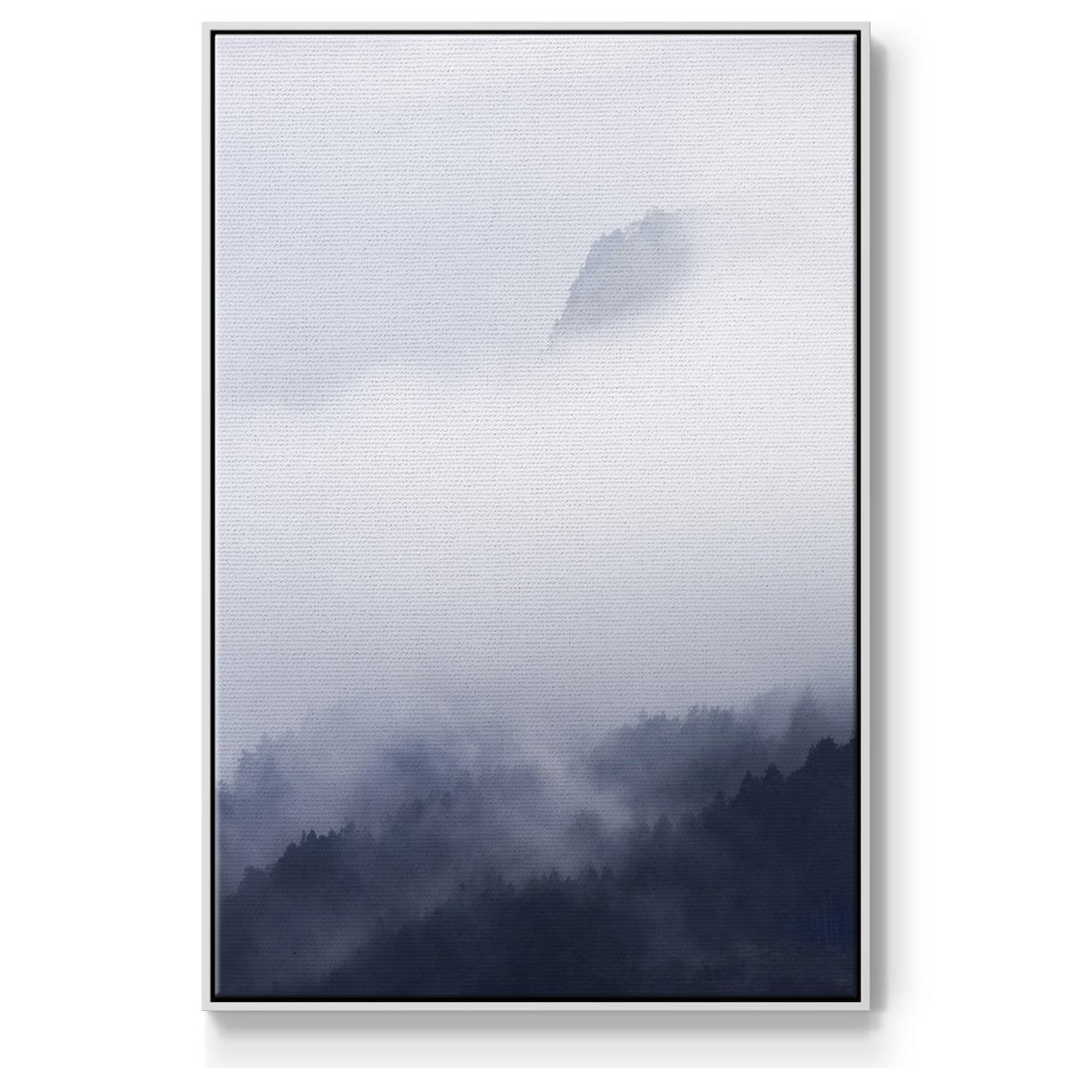 Above the Clouds - Floater Framed Canvas Print
