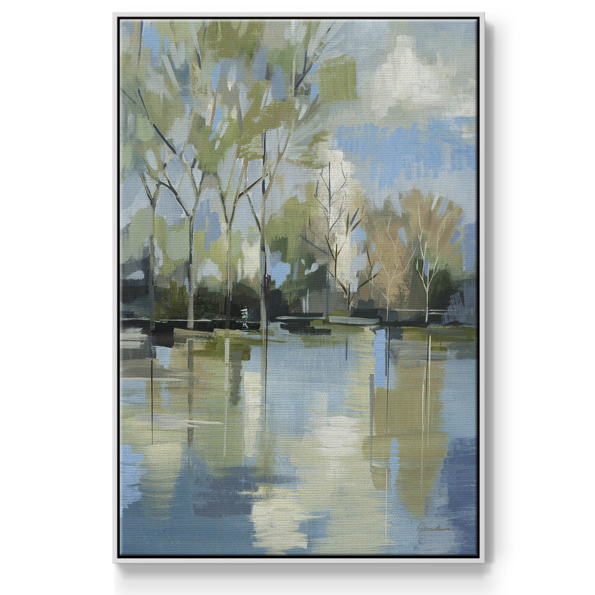 Enchanted Forest II - Floater Framed Canvas Print