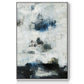 Black & Blue - Floater Framed Canvas Print