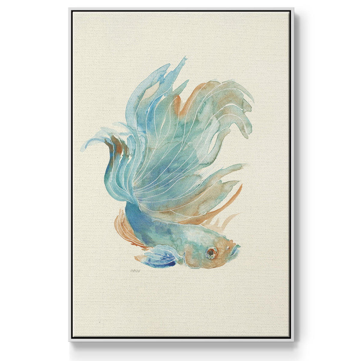 Betta I - Floater Framed Canvas Print