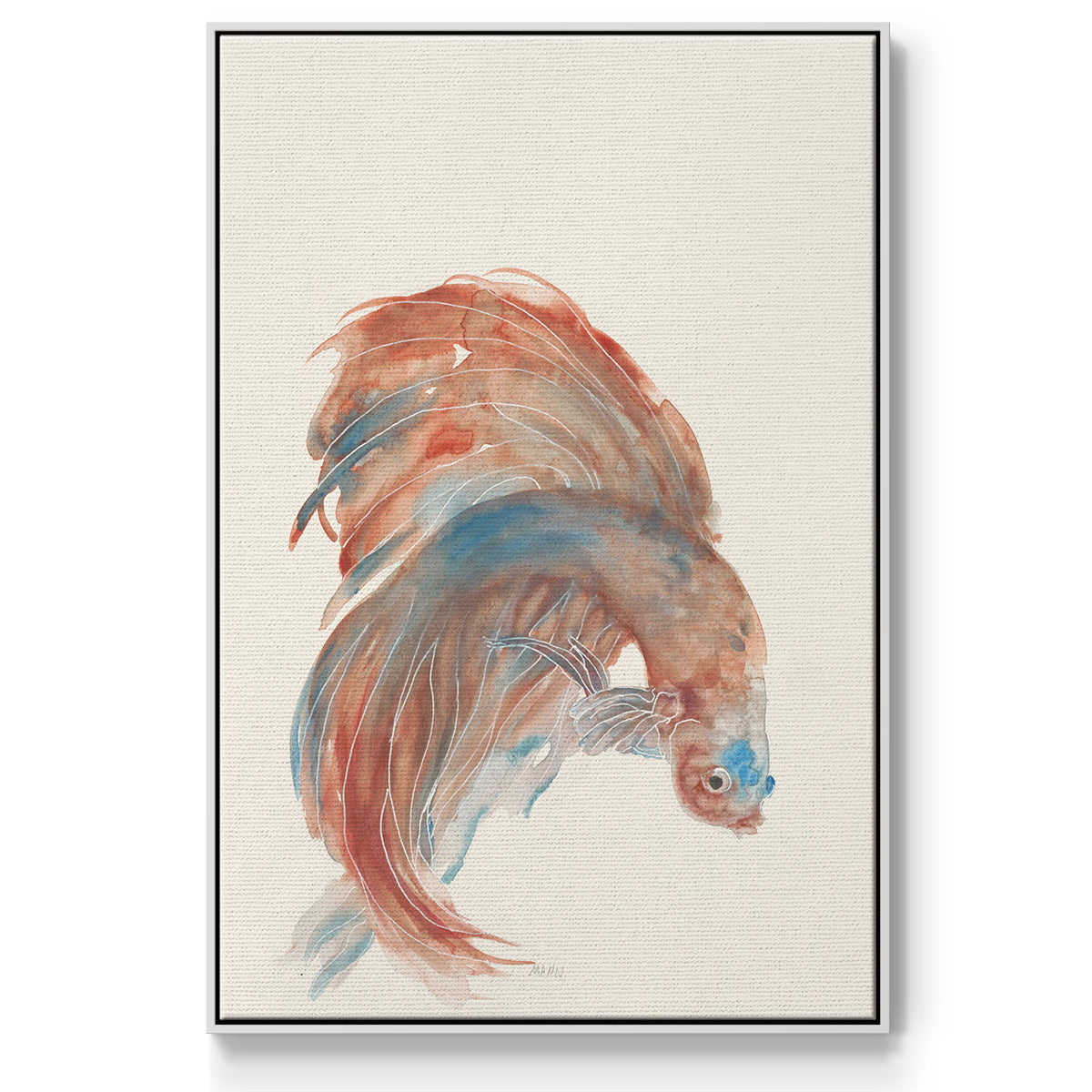 Betta III - Floater Framed Canvas Print
