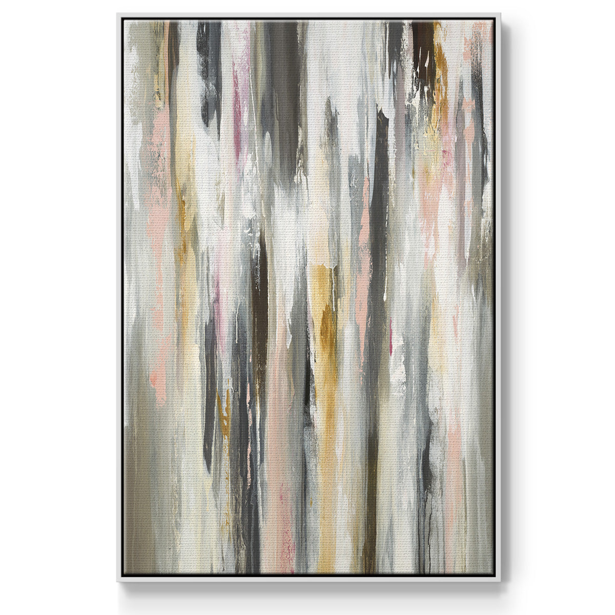 Color Ripple II - Floater Framed Canvas Print