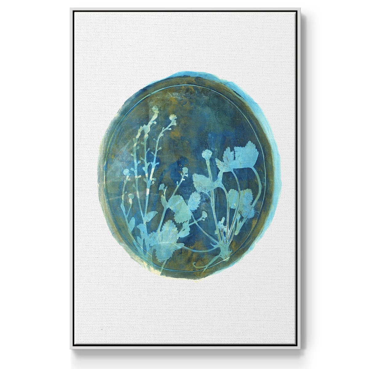 Strawberries and Forg I - Floater Framed Canvas Print