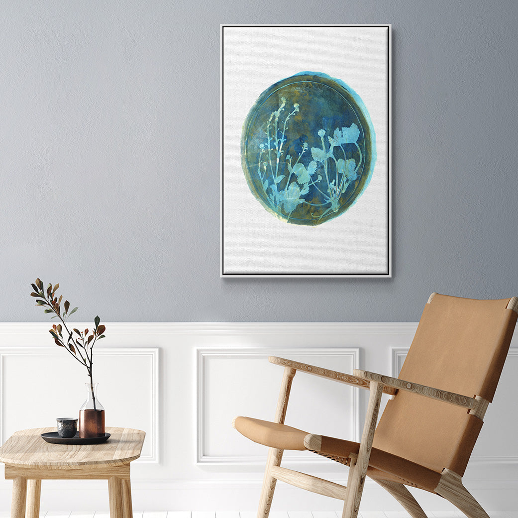 Strawberries and Forg I - Floater Framed Canvas Print
