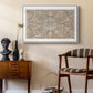 Vintage Abstract Print II - Floater Framed Canvas Print