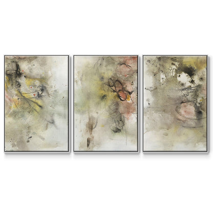Soft Inspiration I - Floater Framed Canvas Set