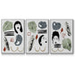 Collected Mindfulness I - Floater Framed Canvas Set