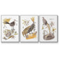 Glowing Garden at Dusk I - Floater Framed Canvas Set