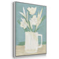 Muted Spring Arrangement I - Floater Framed Canvas Set