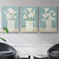 Muted Spring Arrangement I - Floater Framed Canvas Set