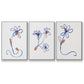 Wobbly Blooms I - Floater Framed Canvas Set