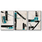 Geometry Notes I - Floater Framed Canvas Set