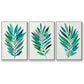 Palm Frond Flow I - Floater Framed Canvas Set