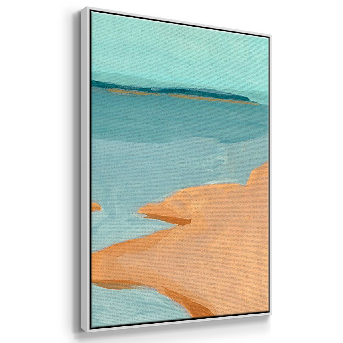 Out on the Sandbar I - Floater Framed Canvas Set
