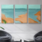 Out on the Sandbar I - Floater Framed Canvas Set