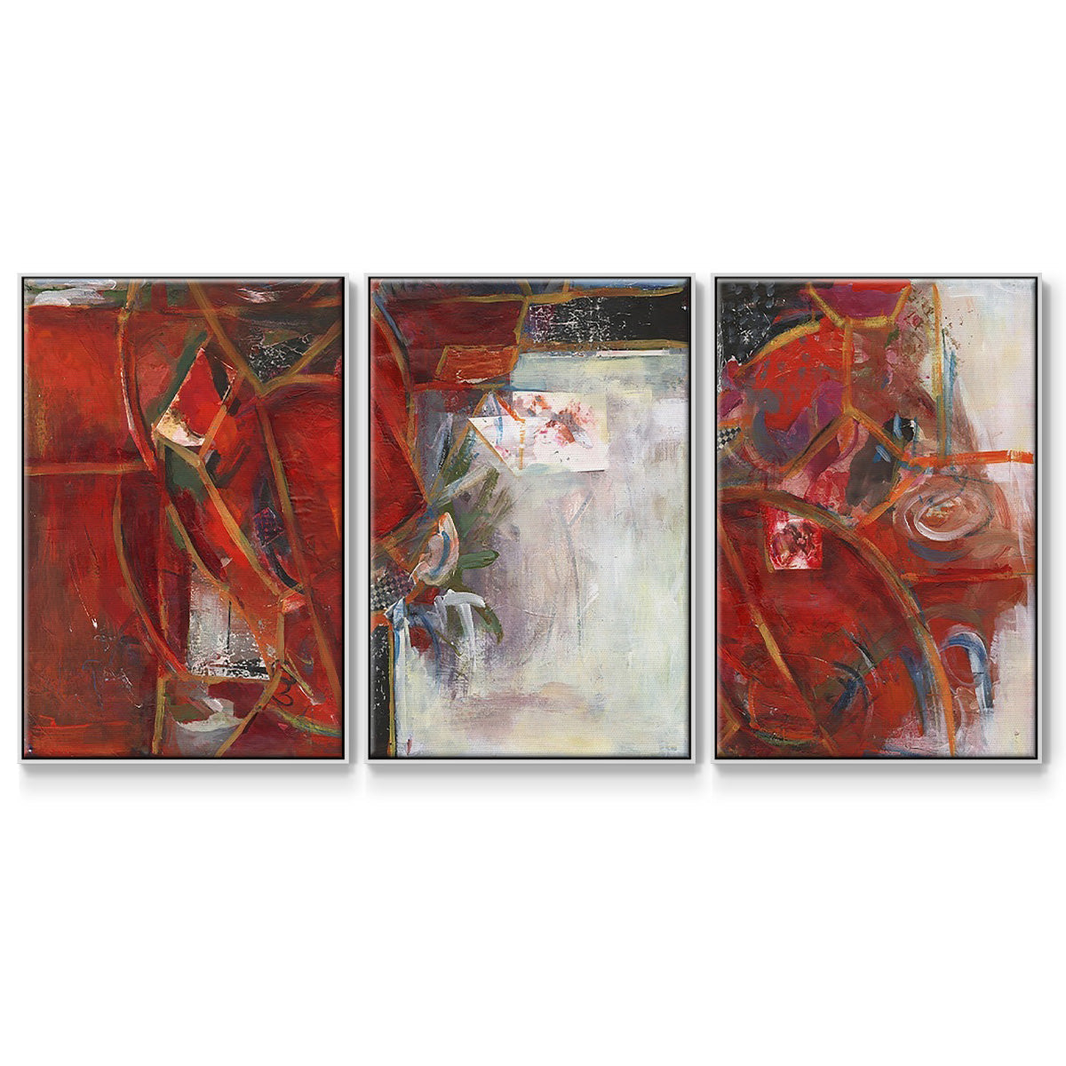 City Life I - Floater Framed Canvas Set