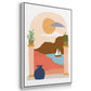 Paper Scene I - Floater Framed Canvas Set