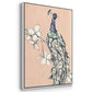Peacock in Gold I - Floater Framed Canvas Set