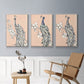 Peacock in Gold I - Floater Framed Canvas Set