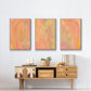Peach Bliss I - Floater Framed Canvas Set