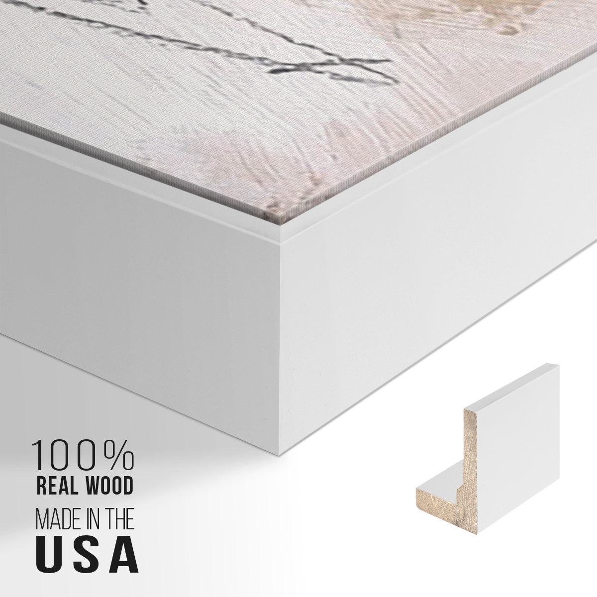 Unbleached Neutrals IV - Floater Framed Canvas Set