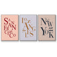 City Center Type I - Floater Framed Canvas Set