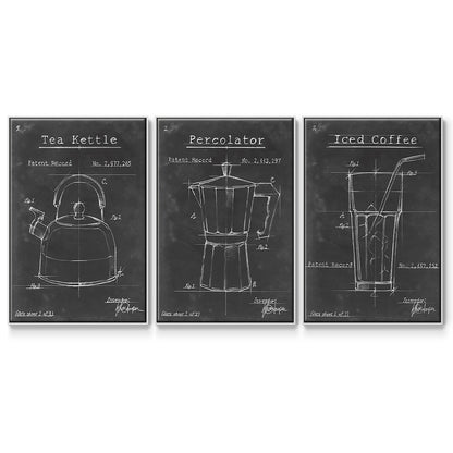 Morning Routine IV - Floater Framed Canvas Set