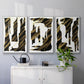 Onyx Obelisks I - Floater Framed Canvas Set