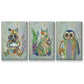Fantastic Florals Owl - Floater Framed Canvas Set