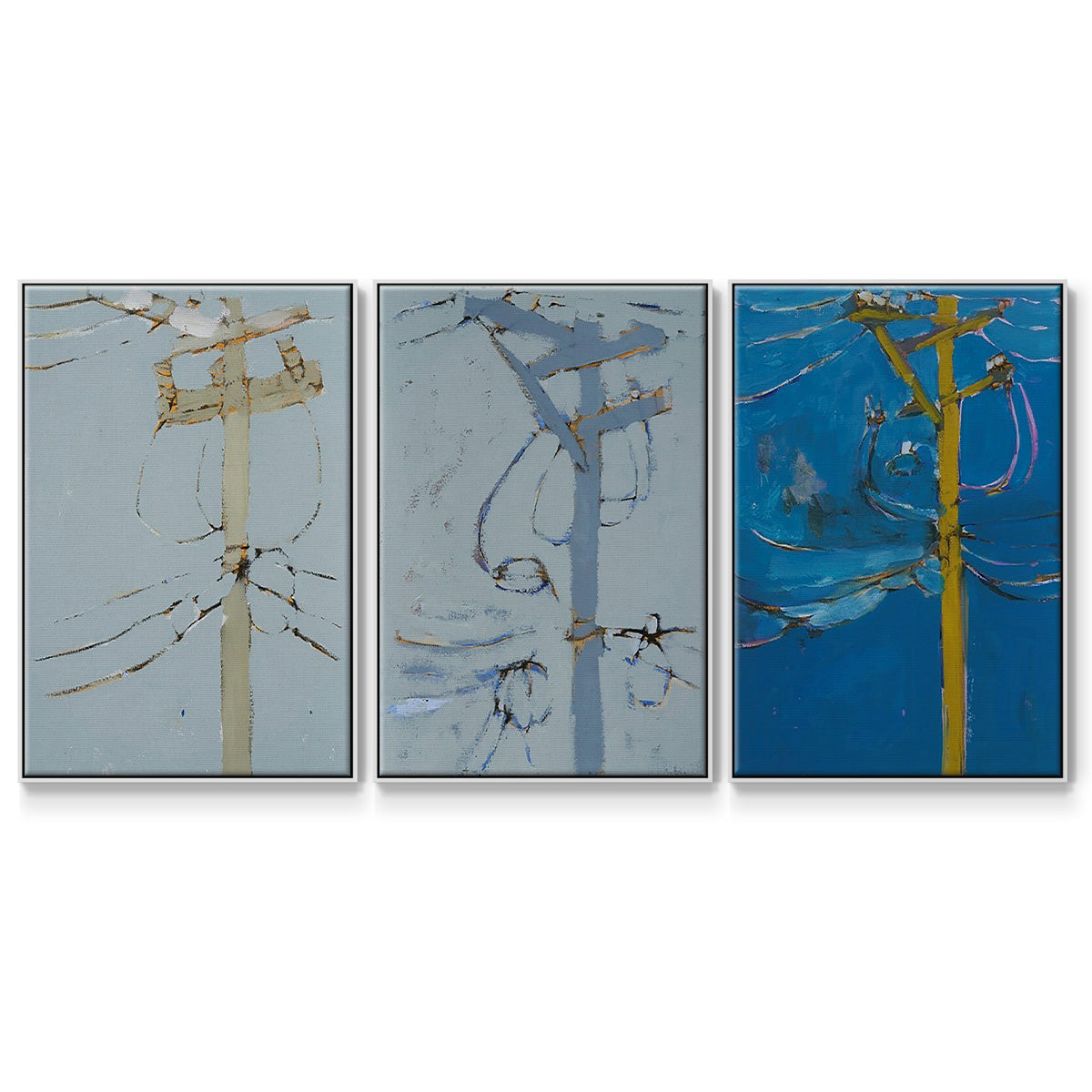 Wires IV - Floater Framed Canvas Set