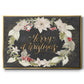 Gilded Christmas Collection A - Floater Framed Canvas Print