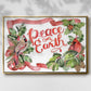 Cardinal Holly Christmas Collection A - Floater Framed Canvas Print