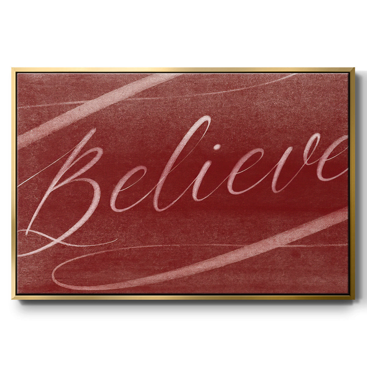 Believe - Floater Framed Canvas Print