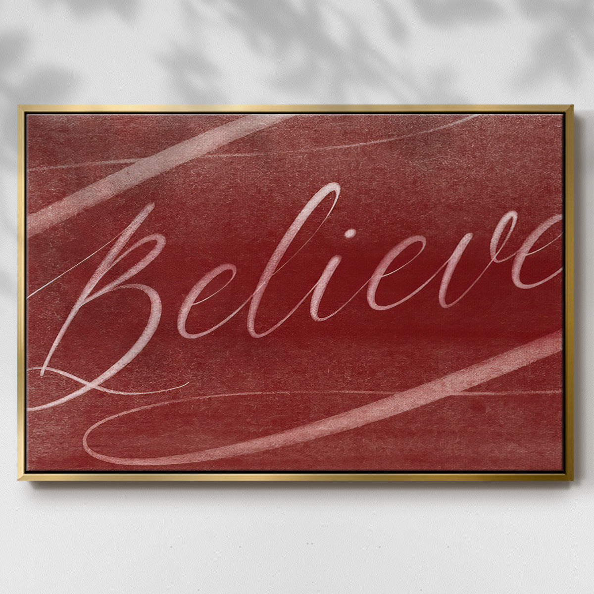 Believe - Floater Framed Canvas Print