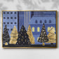 Holiday Night Collection A - Floater Framed Canvas Print