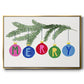 Colorful Christmas Collection A - Floater Framed Canvas Print