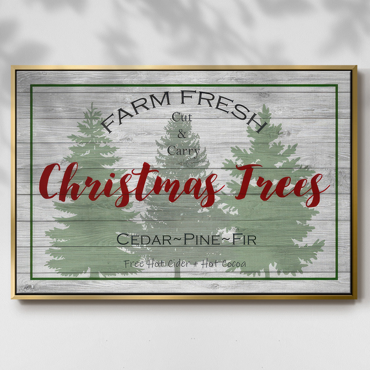 Farm Fresh - Floater Framed Canvas Print