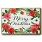 Christmas Floral Wreath Collection A - Floater Framed Canvas Print