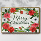 Christmas Floral Wreath Collection A - Floater Framed Canvas Print