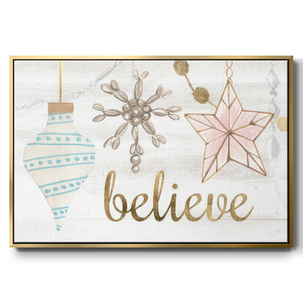 Elegant Ornaments Collection A - Floater Framed Canvas Print