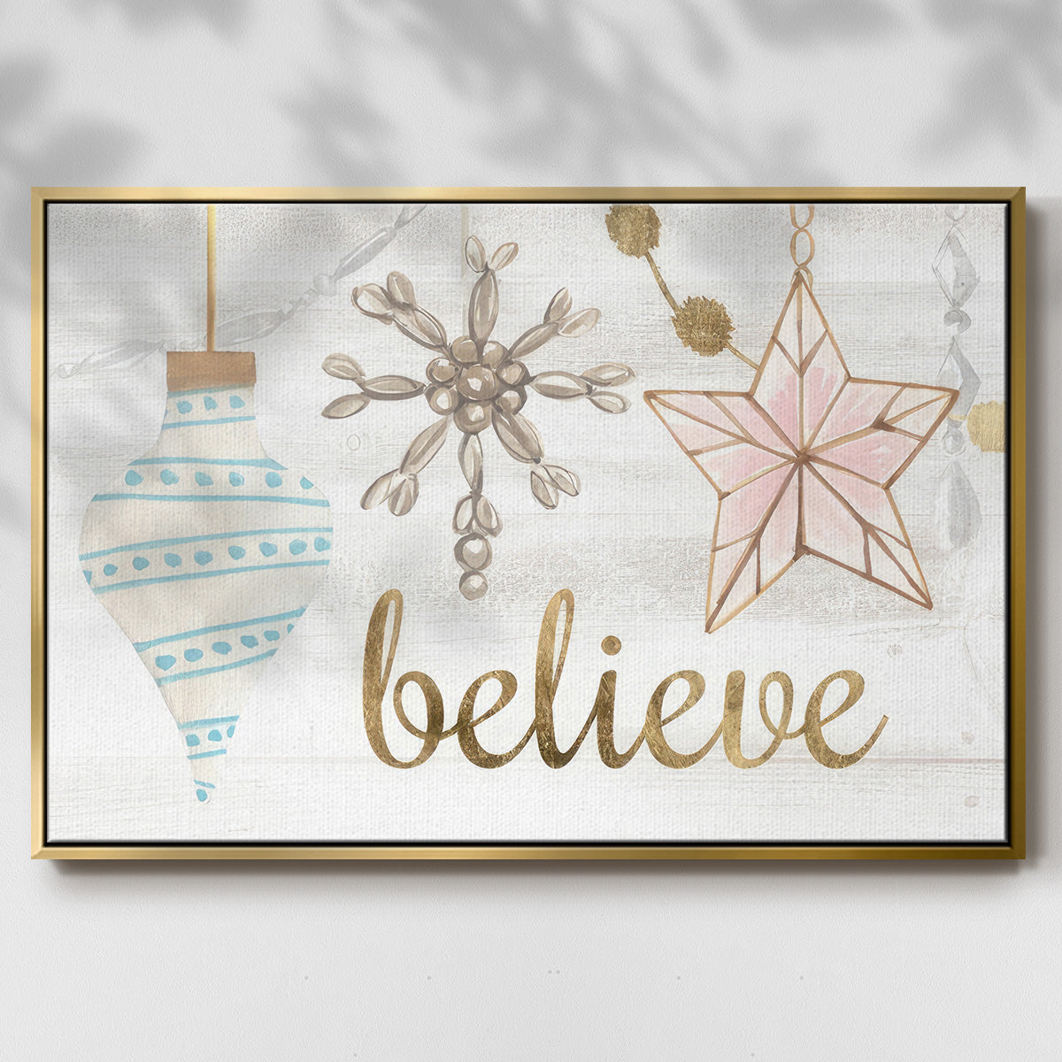 Elegant Ornaments Collection A - Floater Framed Canvas Print